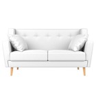 Прямой диван «Брайтон 2», экокожа, цвет белый 9555183