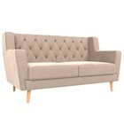 Прямой диван «Брайтон 2 Люкс», велюр, цвет бежевый - Фото 1