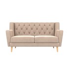 Прямой диван «Брайтон 2 Люкс», велюр, цвет бежевый - Фото 2
