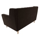 Прямой диван «Брайтон 2 Люкс», микровельвет, цвет коричневый 9555188