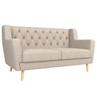 Прямой диван «Брайтон 2 Люкс», рогожка, цвет бежевый - фото 298716398