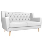 Прямой диван «Брайтон 2 Люкс», экокожа, цвет белый - фото 298716412