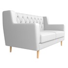 Прямой диван «Брайтон 2 Люкс», экокожа, цвет белый 9555191