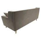 Прямой диван «Брайтон 3», микровельвет, цвет бежевый - Фото 5