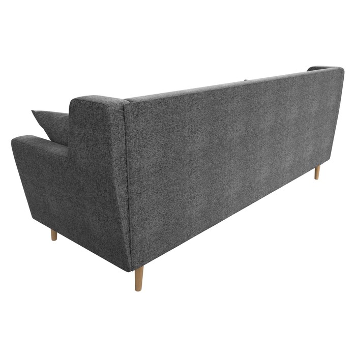 Прямой диван «Брайтон 3», рогожка, цвет серый - фото 1906209447