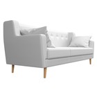 Прямой диван «Брайтон 3», экокожа, цвет белый - Фото 3