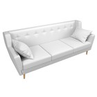 Прямой диван «Брайтон 3», экокожа, цвет белый - Фото 4