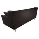 Прямой диван «Брайтон 3», экокожа, цвет коричневый 9555200