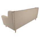 Прямой диван «Брайтон 3 Люкс», экокожа, цвет бежевый 9555207