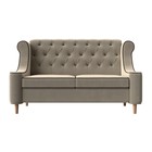 Прямой диван «Бронкс», микровельвет, цвет бежевый - Фото 2