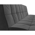 Прямой диван «Винсент», механизм книжка, велюр, цвет серый - Фото 4