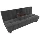 Прямой диван «Винсент», механизм книжка, велюр, цвет серый - Фото 2