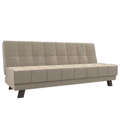 Прямой диван «Винсент», механизм книжка, микровельвет, цвет бежевый