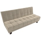 Прямой диван «Винсент», механизм книжка, микровельвет, цвет бежевый - Фото 7