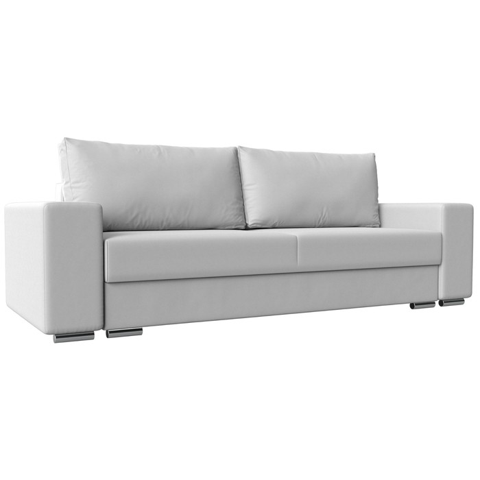 Прямой диван «Дрезден», механизм пантограф, экокожа, цвет белый