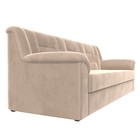 Прямой диван «Карелия», механизм дельфин, велюр, цвет бежевый  (артикул 9555237)  большой выбор товаров оптом и в розницу по низким ценам с доставкой