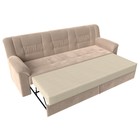 Прямой диван «Карелия», механизм дельфин, велюр, цвет бежевый  (артикул 9555237)  большой выбор товаров оптом и в розницу по низким ценам с доставкой