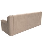 Прямой диван «Карелия», механизм дельфин, велюр, цвет бежевый  (артикул 9555237)  большой выбор товаров оптом и в розницу по низким ценам с доставкой