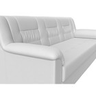 Прямой диван «Карелия», механизм дельфин, экокожа, цвет белый - Фото 3