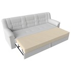Прямой диван «Карелия», механизм дельфин, экокожа, цвет белый - Фото 7