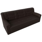 Прямой диван «Карелия», механизм дельфин, экокожа, цвет коричневый  (артикул 9555244)  большой выбор товаров оптом и в розницу по низким ценам с доставкой