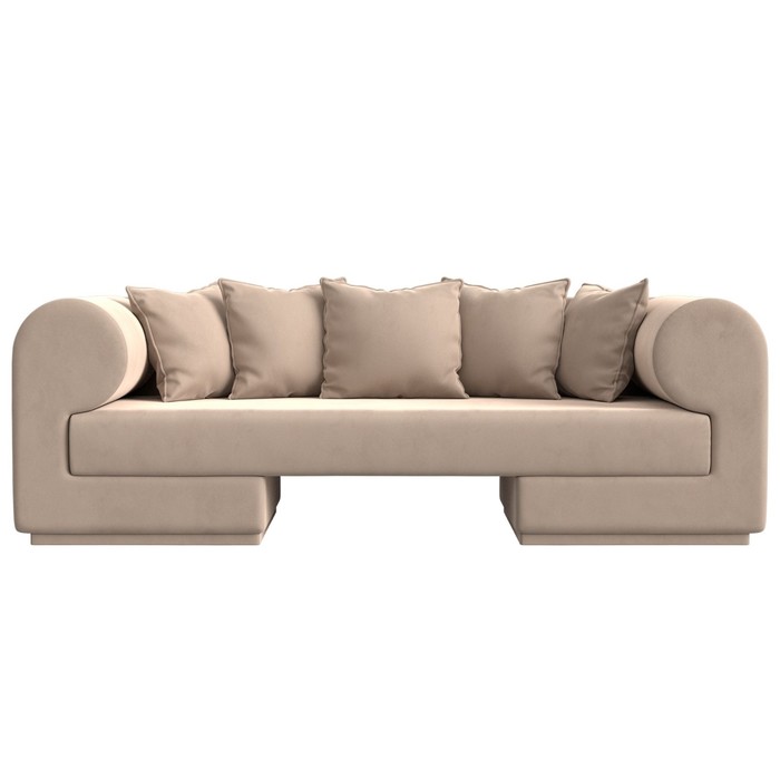 Прямой диван «Кипр», велюр, цвет бежевый - фото 1911899642