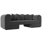 Прямой диван «Кипр», велюр, цвет серый - фото 298716590