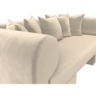 Прямой диван «Кипр», микровельвет, цвет бежевый - Фото 4
