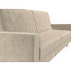 Прямой диван «Бонн», механизм книжка, микровельвет, цвет бежевый - Фото 4