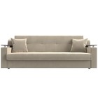 Прямой диван «Сенатор», ППУ, механизм книжка, микровельвет, цвет бежевый - Фото 2