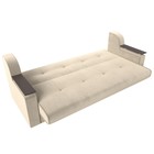 Прямой диван «Сенатор», ППУ, механизм книжка, микровельвет, цвет бежевый - Фото 7