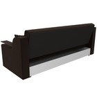 Прямой диван «Сенатор», ППУ, механизм книжка, микровельвет, цвет коричневый - Фото 6
