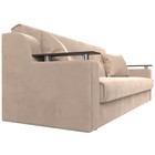 Прямой диван «Сенатор», ППУ, механизм книжка, велюр, цвет бежевый  (артикул 9555267)  большой выбор товаров оптом и в розницу по низким ценам с доставкой