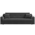 Прямой диван «Сенатор», ППУ, механизм книжка, велюр, цвет серый  (артикул 9555268)  большой выбор товаров оптом и в розницу по низким ценам с доставкой