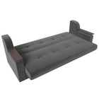 Прямой диван «Сенатор», ППУ, механизм книжка, велюр, цвет серый  (артикул 9555268)  большой выбор товаров оптом и в розницу по низким ценам с доставкой