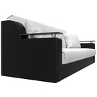 Прямой диван «Сенатор», механизм книжка, экокожа, цвет белый / чёрный - Фото 4