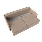 Диван прямой «Либерти», механизм еврокнижка, велюр, цвет бежевый - Фото 3