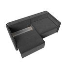 Прямой диван «Либерти», механизм еврокнижка, велюр, цвет серый - Фото 5