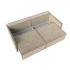 Диван прямой «Либерти», механизм еврокнижка, микровельвет, цвет бежевый - Фото 3