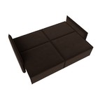 Диван прямой «Либерти», механизм еврокнижка, микровельвет, цвет коричневый - Фото 2