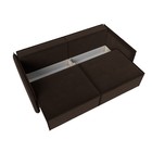 Диван прямой «Либерти», механизм еврокнижка, микровельвет, цвет коричневый - Фото 3