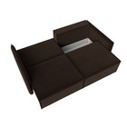 Диван прямой «Либерти», механизм еврокнижка, микровельвет, цвет коричневый - Фото 4