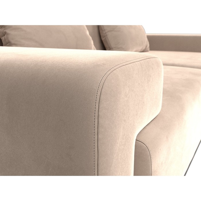 Прямой диван «Мюнхен», велюр, цвет бежевый - фото 1885590551