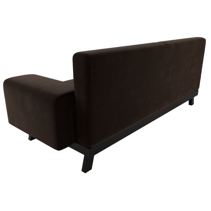 Прямой диван «Мюнхен», микровельвет, цвет коричневый - фото 1885590576