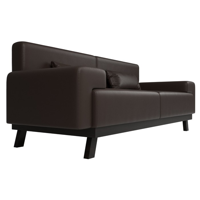 Прямой диван «Мюнхен», экокожа, цвет коричневый - фото 1911899806