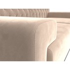 Прямой диван «Мюнхен Люкс», велюр, цвет бежевый - Фото 4