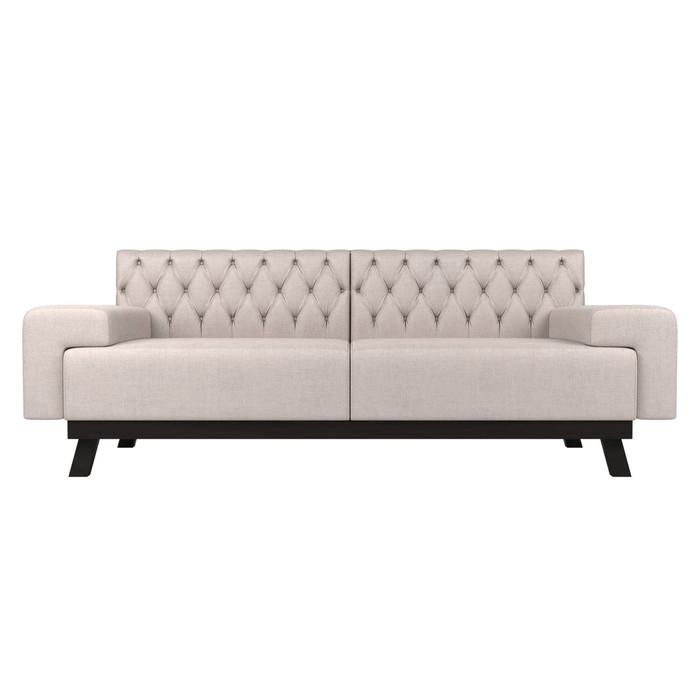 Прямой диван «Мюнхен Люкс», рогожка, цвет бежевый - фото 1885590643