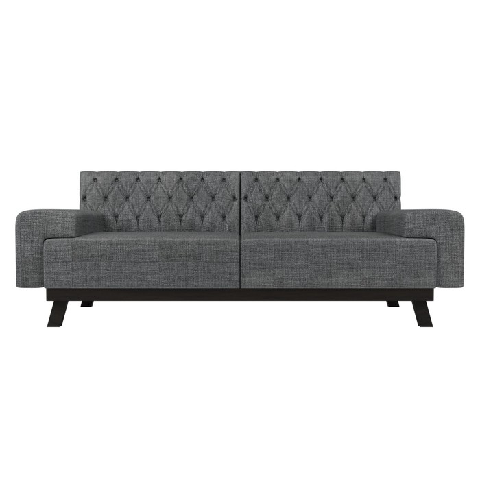 Прямой диван «Мюнхен Люкс», рогожка, цвет серый - фото 1884119552