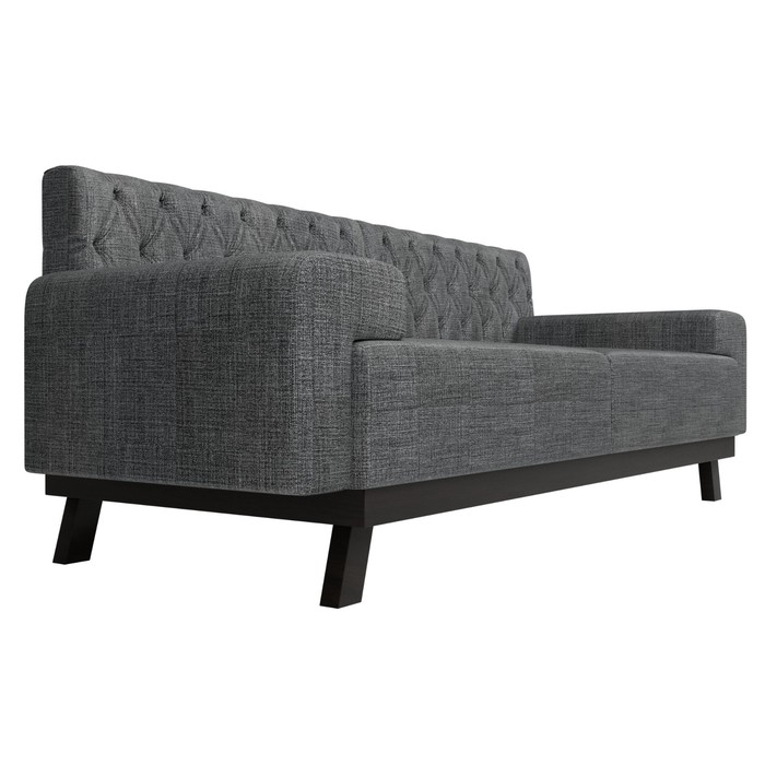 Прямой диван «Мюнхен Люкс», рогожка, цвет серый - фото 1884119553