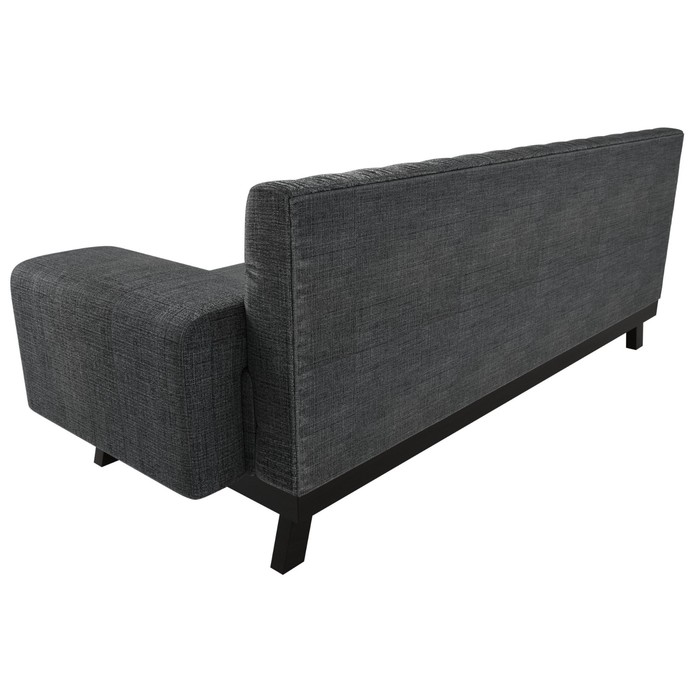 Прямой диван «Мюнхен Люкс», рогожка, цвет серый - фото 1884119556